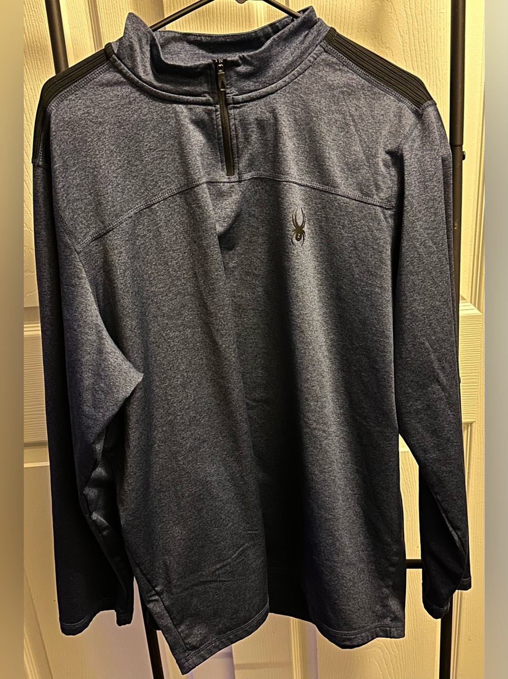 Spyder Men’s Navy Quarter-Zip Performance Sweater